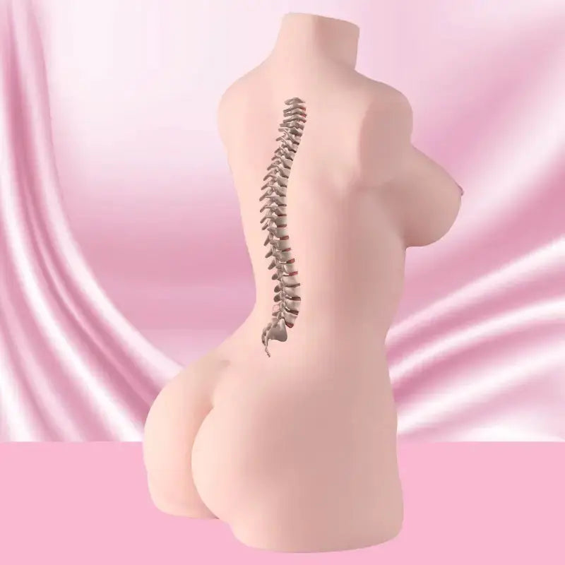 Petite Poupée Sexuelle avec colonne vertébrale réaliste, design innovant pour un plaisir authentique.
