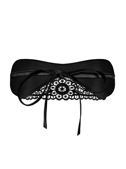 Satinia Masque en satin Noir · Obsessive · vue 4