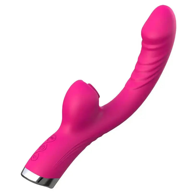 Stimulateur clitoridien point G vibrant en silicone rose pour un plaisir intense et des moments inoubliables.