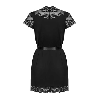 Peignoir dentelle noir femme LollyDoll vue dos