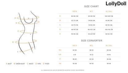 Guide des tailles de la nuisette
