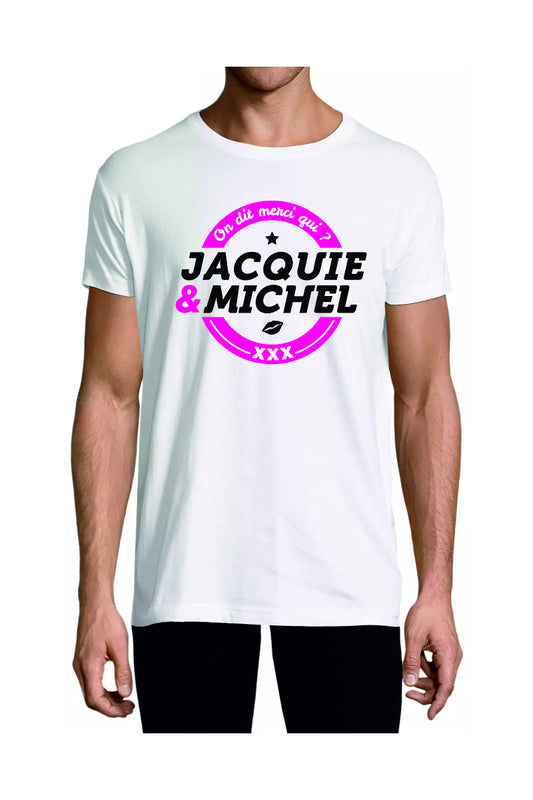 T-shirt visuel n°1 en coton Jacquie et Michel