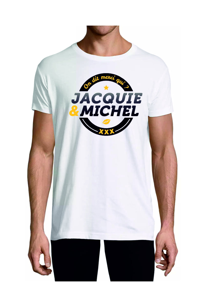 T-shirt visuel n°2 en coton Jacquie et Michel