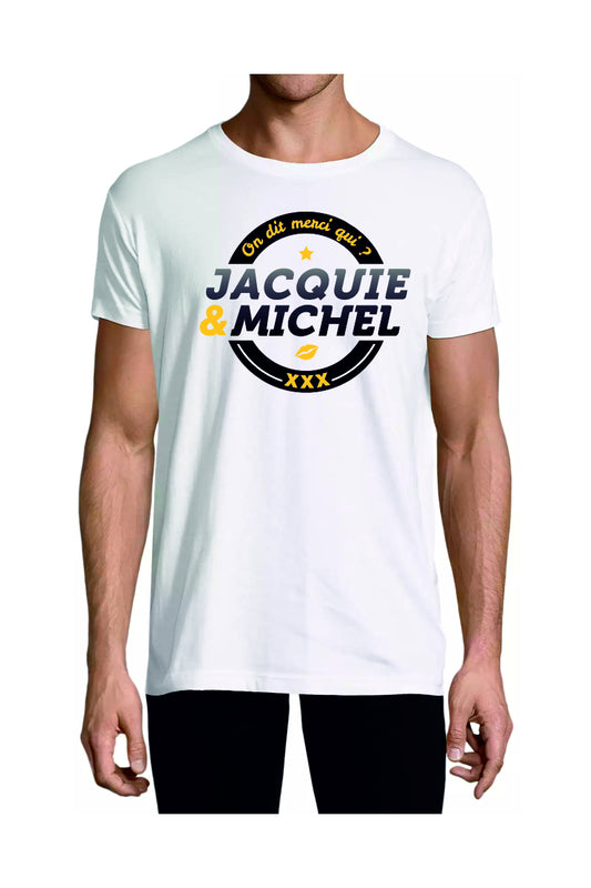 T-shirt visuel n°2 en coton Jacquie et Michel