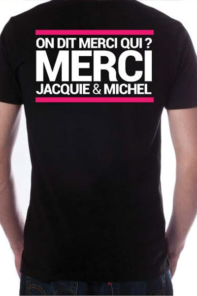 T-shirt visuel n°7 en coton Jacquie et Michel de dos