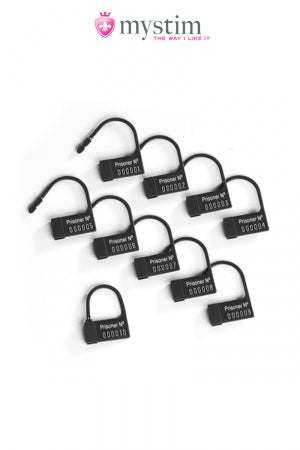 Scellés plastiques pour cage Pubic Enemy · Mystim