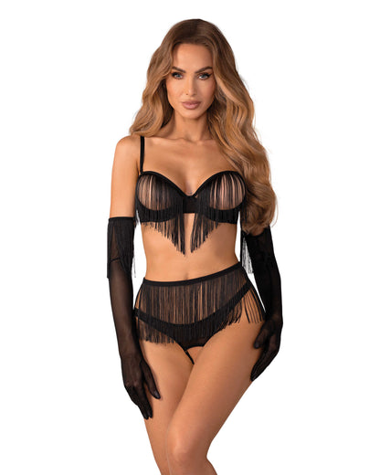 Rossay ensemble ouvert 4 pièces Noir · Obsessive