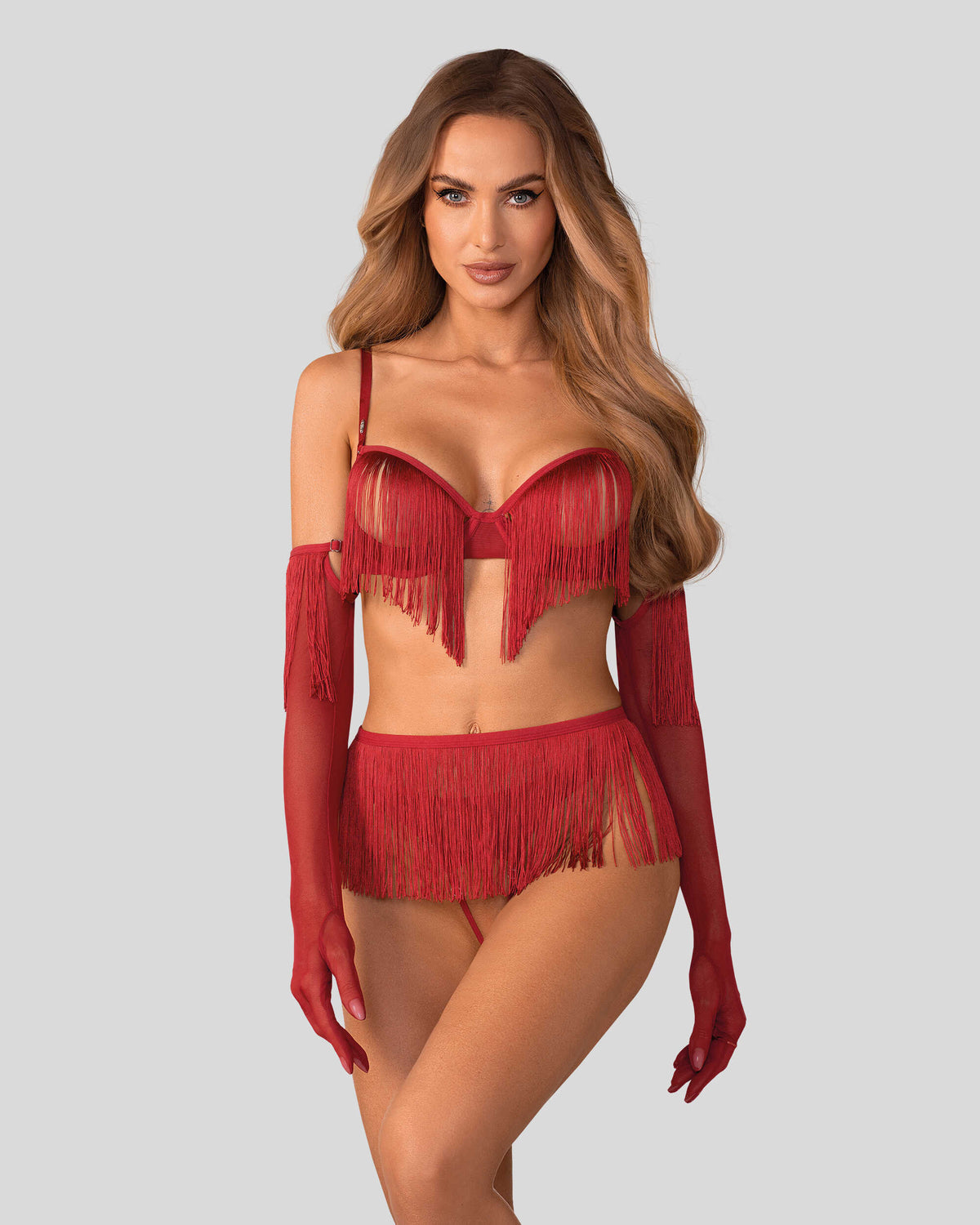 Rossay ensemble ouvert 4 pièces Rouge · Obsessive · vue 3