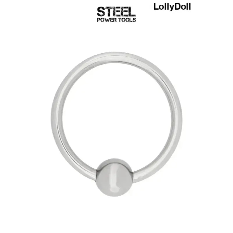 Anneau de gland en acier inoxydable de Steel Power Tools, accessoire intime raffiné et efficace.