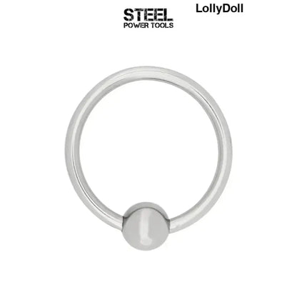 Anneau de gland en acier inoxydable de Steel Power Tools, accessoire intime raffiné et efficace.