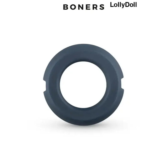 Anneau pénien en silicone doux et acier Boners, design unique pour des expériences intenses