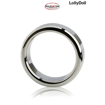 Cockring métallique professionnel de 3,8 cm de diamètre pour des sensations intenses. Gaine de disponible chez LollyDoll
