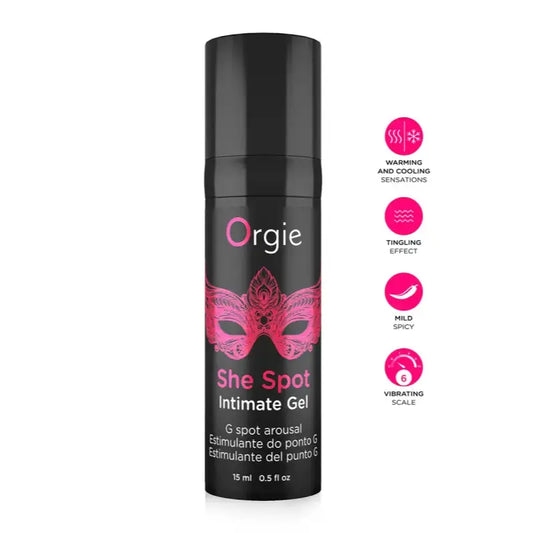 Gel stimulateur point G Orgie She Spot Intimate Gel : Le secret pour une stimulation intense du point G dispo chez LollyDoll