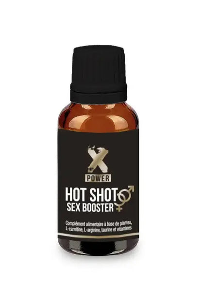 Complément alimentaire désir sexuel Hot Shot Sex Booster 20 ml en flacon individuel, pour stimuler le désir sexuel.