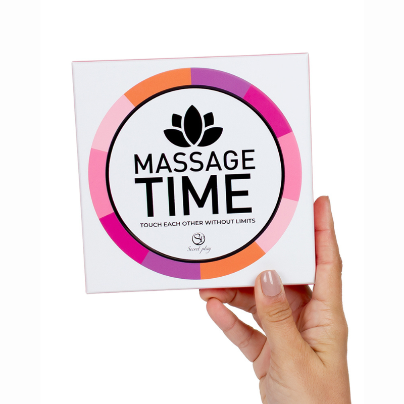 Jeu de cartes massage couple Massage Time Secret Play — système de points et récompense finale, ambiance intime
