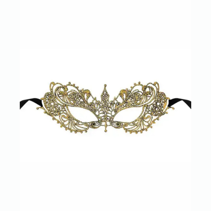 Le Masque sexy loup Zenith est un élégant masque souple en dentelle brodée, doré idéal pour accompagner vos tenues coquines ou vos déguisements sexy en club coquin ou soirées déguisées.