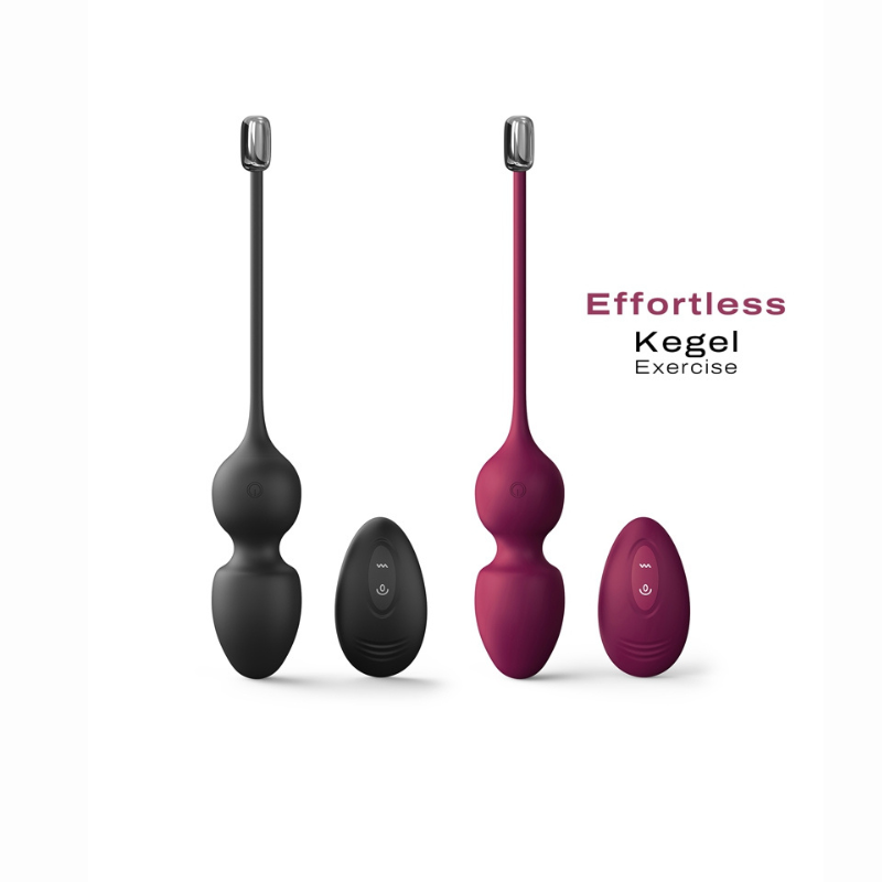 Love balls kegel vibrantes Dorcel noir et bordeaux télécommande LollyDoll