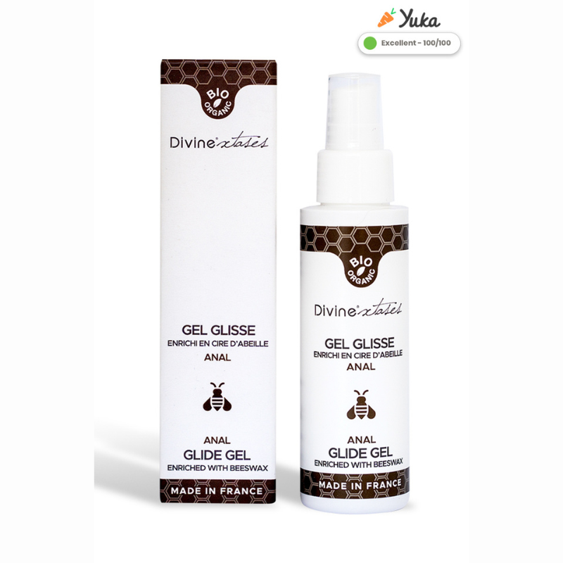 Lubrifiant anal bio Divinextases 100ml flacon pompe Yuka 100 Nature Progrès LollyDoll