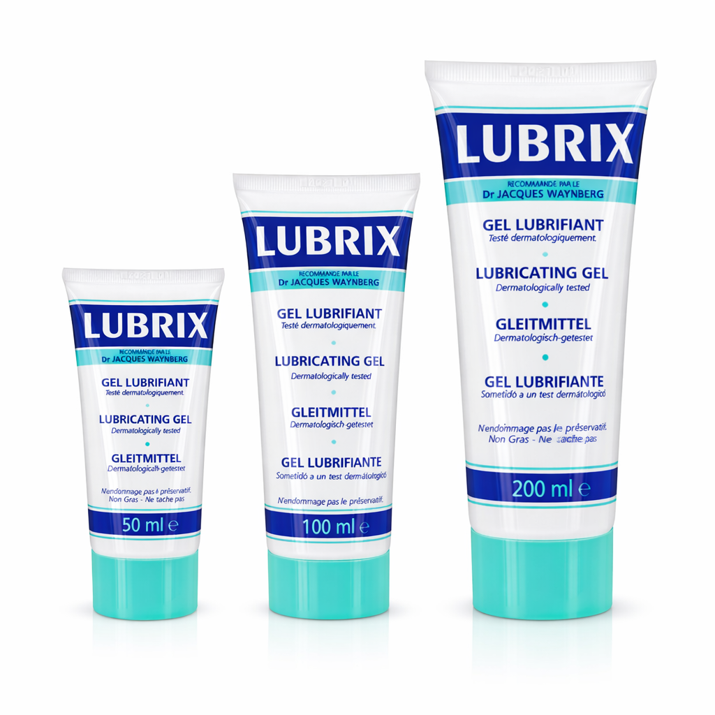Gel lubrifiant à base d'eau plusieurs format 50ml, 100ml et 200 ml
