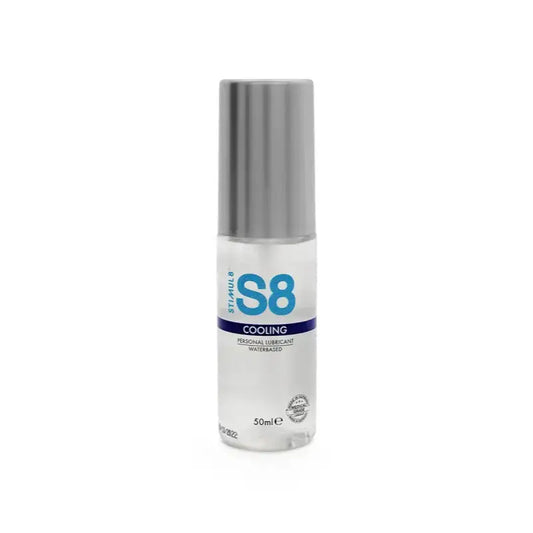 Le Lubrifiant rafraichissant intime S8 Cooling Lube de la marque Stimul8 (S8) 50ml est l'allié idéal pour ceux qui recherchent à la fois confort et sensation intense lors de leurs moments intimes, disponible chez LollyDoll