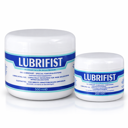 Lubrifist Lubrix pot 200ml et 500ml lubrifiant fisting dilatations extrêmes LollyDoll