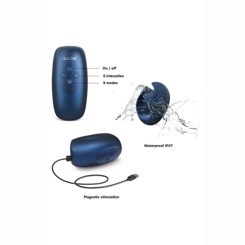 Masturbateur vibrant Sub One 5 modes 5 intensités IPX7 waterproof
