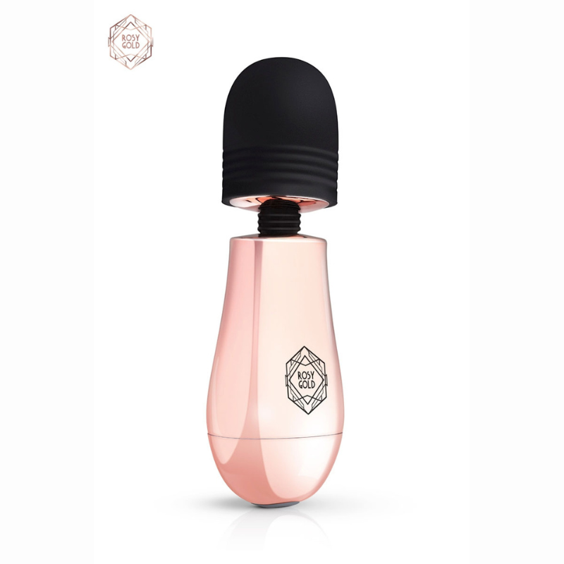 Mini masseur wand rose gold rechargeable câble USB inclus