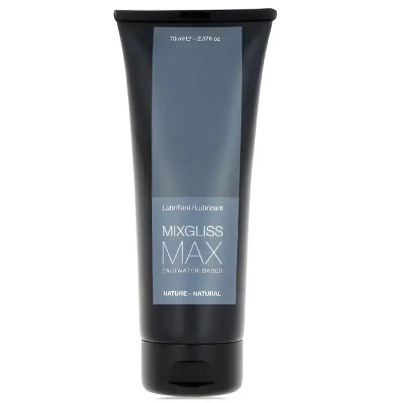 Lubrifiant Mixgliss Eau - Max Nature en tube de 70 ml pour des moments d'intimité confortables et intenses.