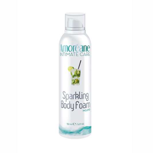 Mousse massage crépitante érotique Amoréane mojito menthe — flacon doseur 150ml