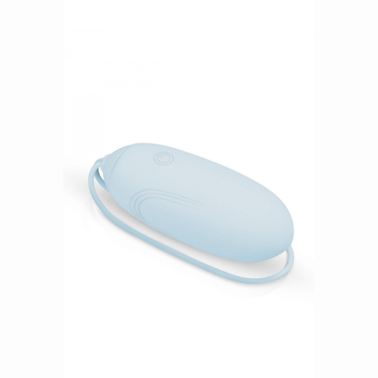 Oeuf vibrant waterproof rechargeable 10 modes LUV EGG bleu – détail télécommande ergonomique portée 10 mètres
