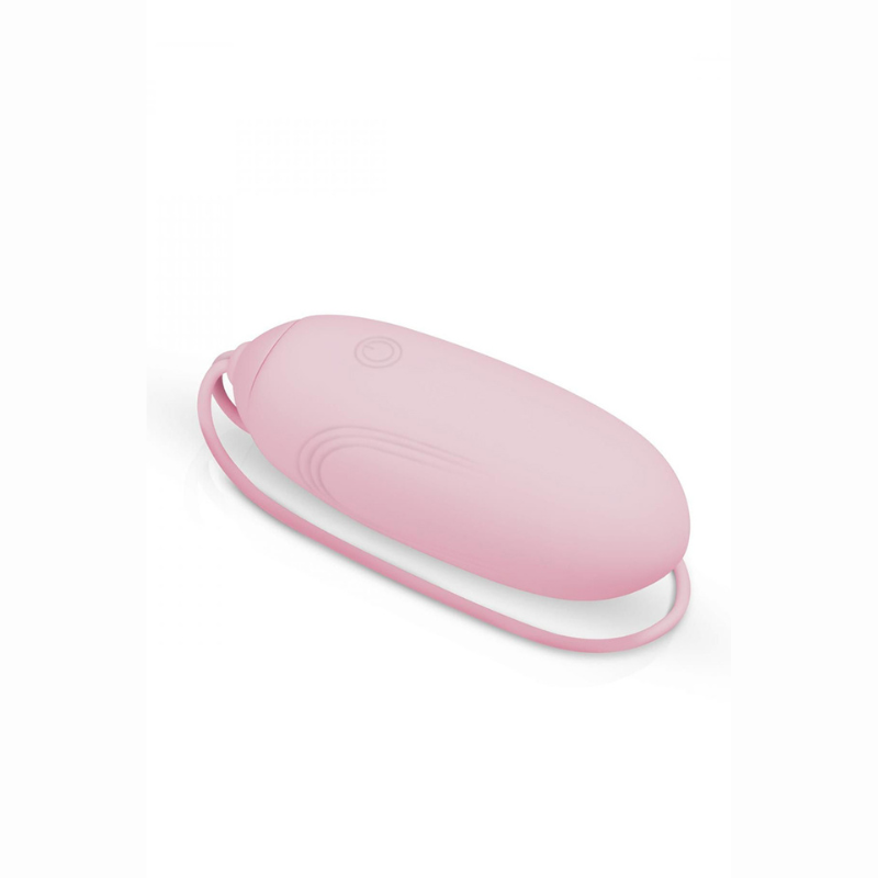 Oeuf vibrant télécommandé rose 10 modes LUV EGG – détail télécommande ergonomique portée 10 mètresOeuf Vibrant Télécommandé Débutante