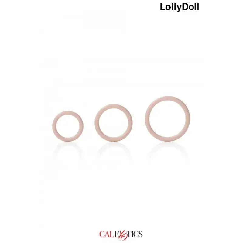 3 cockrings de taille différente pour améliorer l'érection par pallier dispo sur LollyDoll