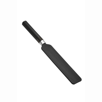 Paddle électrostimulation BDSM Zeus Electrosex – détail face lisse cuir synthétique vegan noir