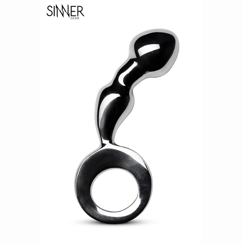 Plug anal métal Drang Fun Sinner Gear acier inoxydable poli LollyDoll
