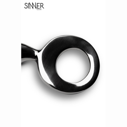 Plug anal métal Drang Fun poignée ronde sécurité acier poli miroir
