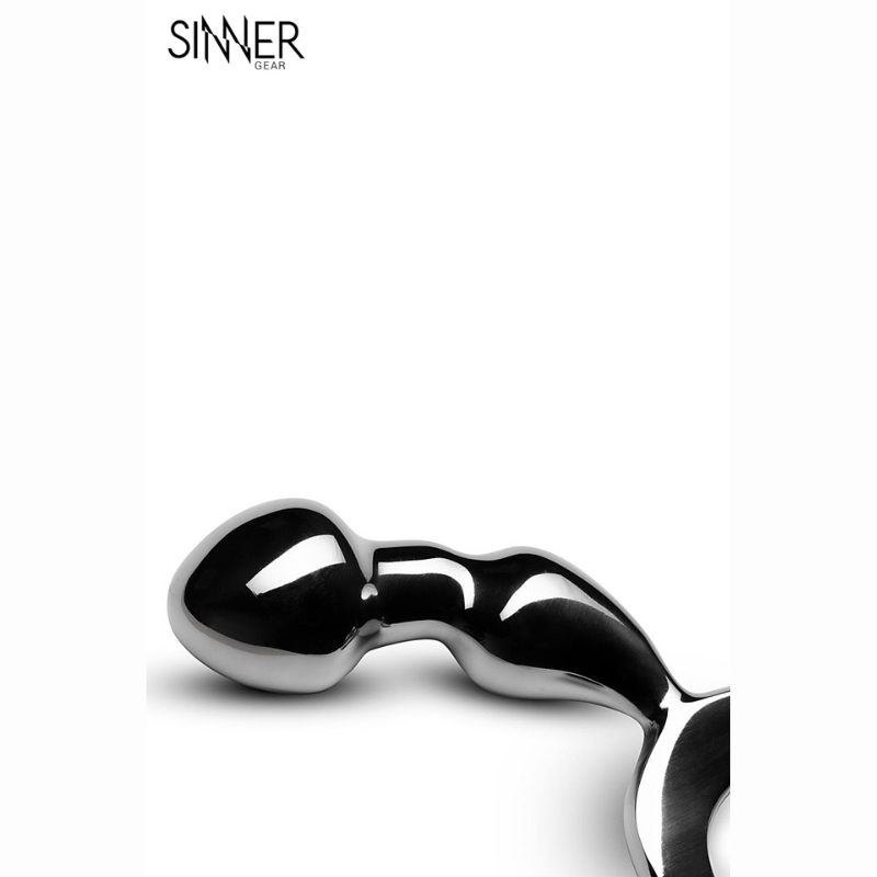 Plug anal métal Drang Fun Sinner Gear dimensions 13cm diamètre 3cm