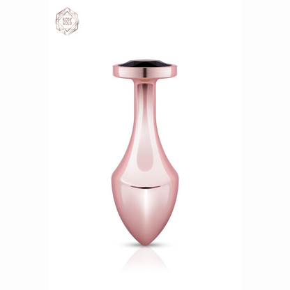 Plug bijou anal aluminium rose gold thermosensible chauffable refroidissable
