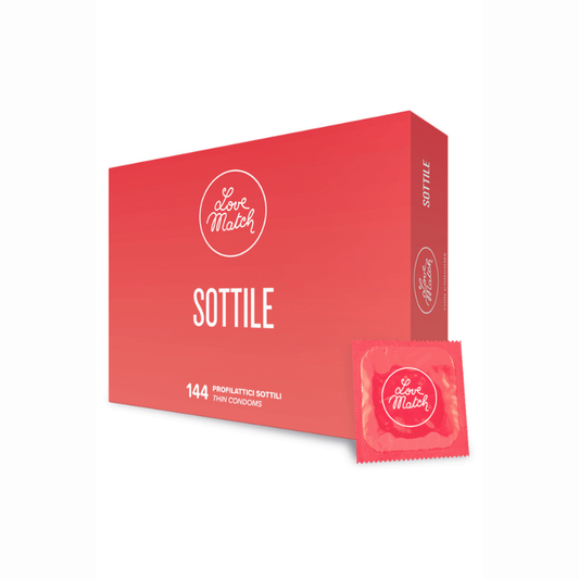 Préservatifs ultra-fins Love Match Sottile boîte 144 professionnel 50µm norme CE LollyDoll