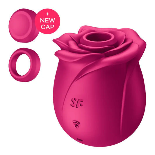 Stimulateur clitoridien Classic Blossom Pro 2 Satisfyer - Rose avec nouveau cap, élégant et innovant pour le plaisir.