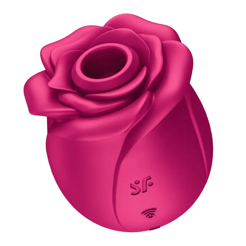 Stimulateur clitoridien Classic Blossom Pro 2 Satisfyer en forme de rose rose, design élégant et plaisant.