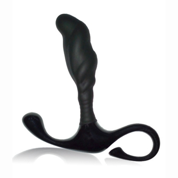 Stimulateur prostatique silicone débutant Nero Alive – vue ensemble forme courbée point P ABS noir