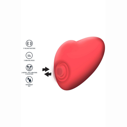 Stimulateur pulsations clitoris Heartbeat silicone IPX7 rechargeable