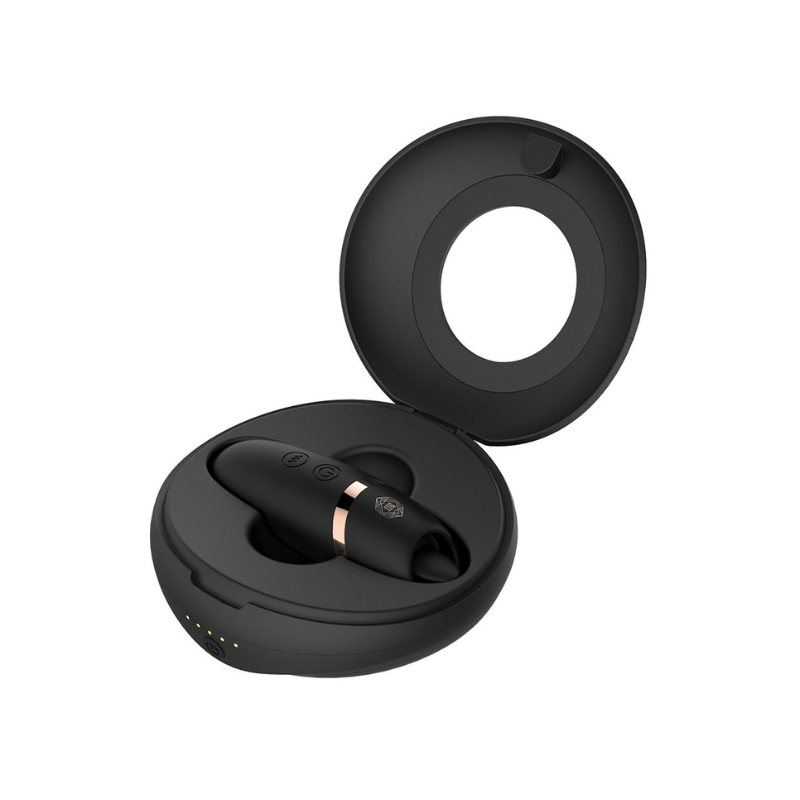 stimulateur clitoridien langue vibrante 2 en 1 avec étui miroir LollyDoll