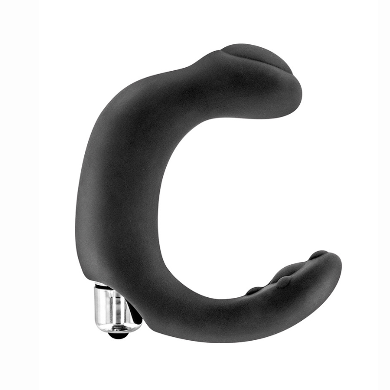Stimulateur prostatique périnée silicone Blue Junker – vue ensemble forme ergonomique 10 modes vibration homme