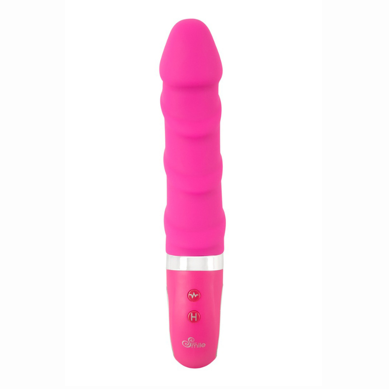 Vibro chauffant rose Sweet Smile étanche bain douche silicone liquide