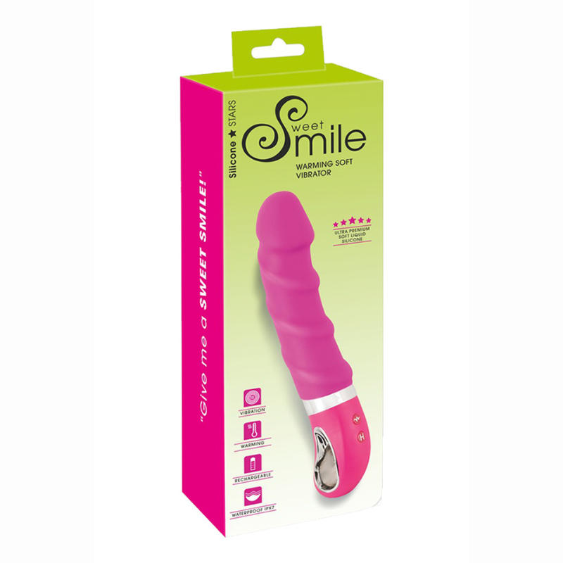 Vibro chauffant rose Sweet Smile boîte premium rabat fenêtre
