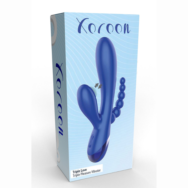 Vibro multi-plaisirs Triple Love 2 moteurs 10 modes pulsation IPX6