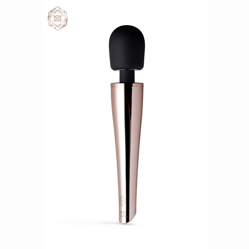Vibro wand massager rose gold étanche hypoallergénique