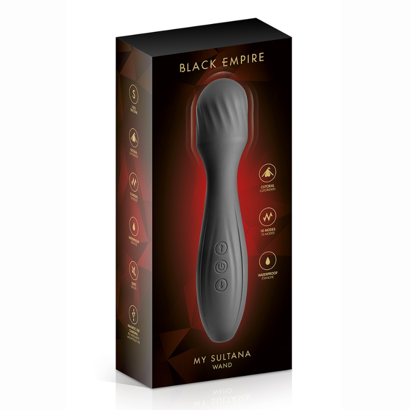 My Sultana Black Empire 17,5 cm sans phtalate massage clitoris zones érogènes