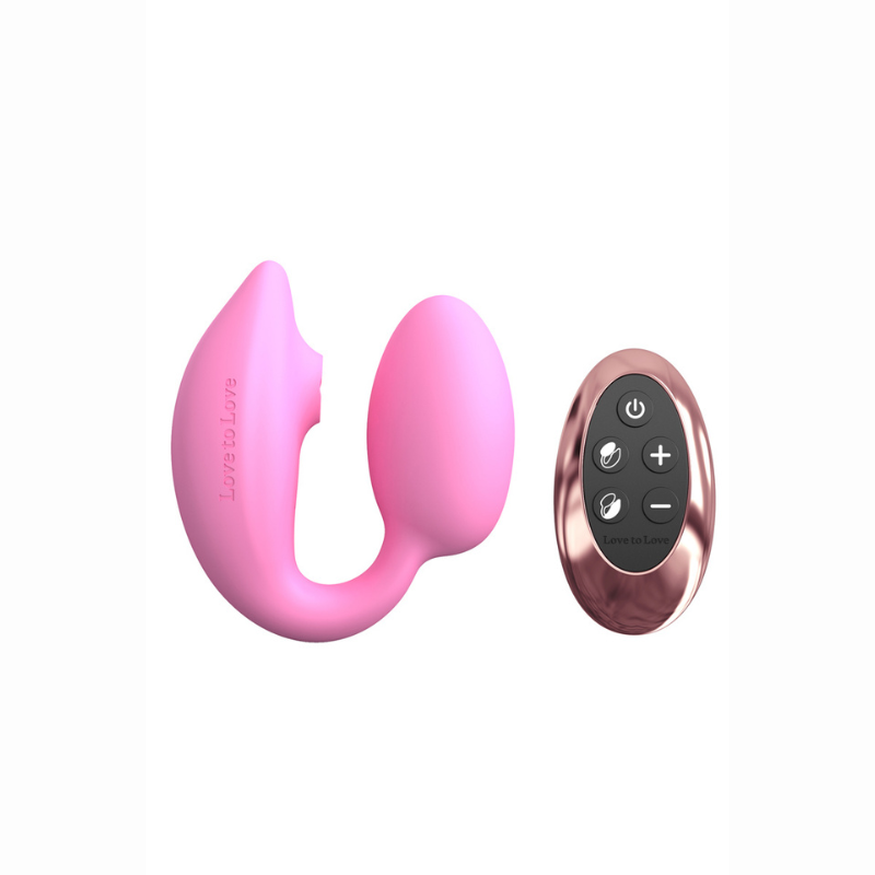 Wonderlover Love to Love rose Flapping clitoridien œuf vibrant télécommandé LollyDoll